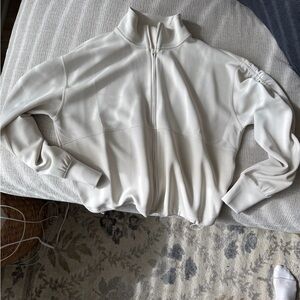 Zella Cream Lightweight Zip Jacket